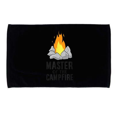 Camper Gift Master Of The Campfire Outdoor Camping Microfiber Hand Towel