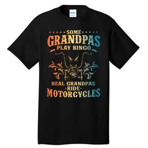 Cool Grandpa Motorcycle Design For Biker Motorbike Tall T-Shirt