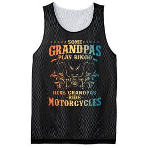 Cool Grandpa Motorcycle Design For Biker Motorbike Mesh Reversible Basketball Jersey Tank