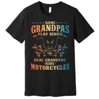 Cool Grandpa Motorcycle Design For Biker Motorbike Premium T-Shirt