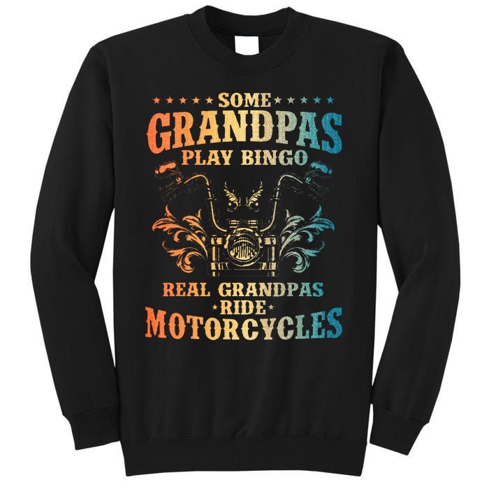 Cool Grandpa Motorcycle Design For Biker Motorbike Tall Sweatshirt