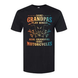 Cool Grandpa Motorcycle Design For Biker Motorbike Softstyle CVC T-Shirt