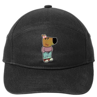 Chill Girl Meme Funny Chill Guy Meme 7-Panel Snapback Hat