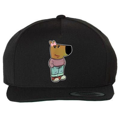 Chill Girl Meme Funny Chill Guy Meme Wool Snapback Cap