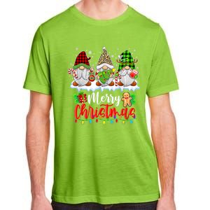 Cute Gnomes Merry Christmas Light Family Gnome Xmas Matching Adult ChromaSoft Performance T-Shirt