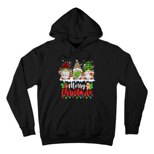 Cute Gnomes Merry Christmas Light Family Gnome Xmas Matching Hoodie