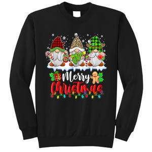 Cute Gnomes Merry Christmas Light Family Gnome Xmas Matching Sweatshirt