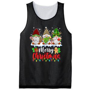 Cute Gnomes Merry Christmas Light Family Gnome Xmas Matching Mesh Reversible Basketball Jersey Tank