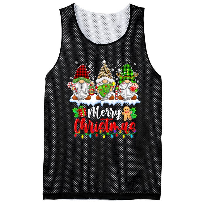 Cute Gnomes Merry Christmas Light Family Gnome Xmas Matching Mesh Reversible Basketball Jersey Tank