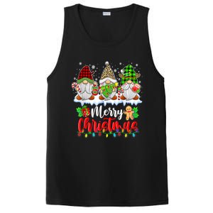 Cute Gnomes Merry Christmas Light Family Gnome Xmas Matching PosiCharge Competitor Tank