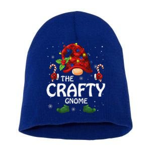 Crafty Gnome Matching Family Group Christmas Party Pajama Short Acrylic Beanie