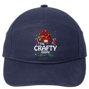 Crafty Gnome Matching Family Group Christmas Party Pajama 7-Panel Snapback Hat