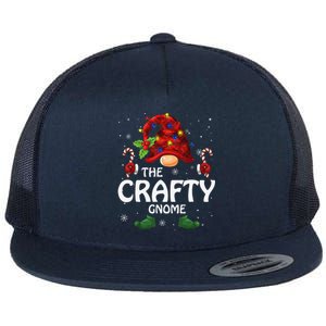 Crafty Gnome Matching Family Group Christmas Party Pajama Flat Bill Trucker Hat