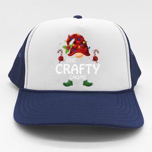 Crafty Gnome Matching Family Group Christmas Party Pajama Trucker Hat