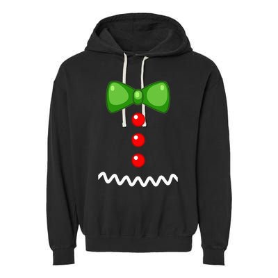 Cute Gingerbread Man Cookie XMas DIY Christmas Costume Garment-Dyed Fleece Hoodie