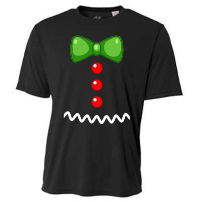 Cute Gingerbread Man Cookie XMas DIY Christmas Costume Cooling Performance Crew T-Shirt