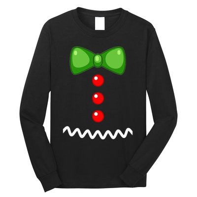 Cute Gingerbread Man Cookie XMas DIY Christmas Costume Long Sleeve Shirt