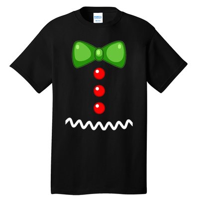 Cute Gingerbread Man Cookie XMas DIY Christmas Costume Tall T-Shirt