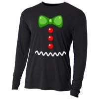 Cute Gingerbread Man Cookie XMas DIY Christmas Costume Cooling Performance Long Sleeve Crew