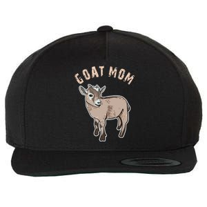 Cute Goat Mom Illustration Lovers Gifts Owner Farmer Gift Wool Snapback Cap