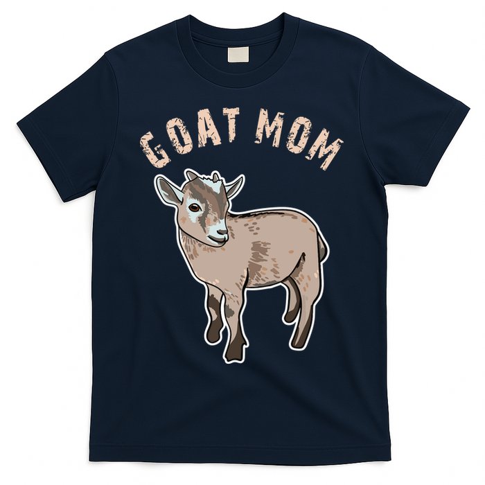 Cute Goat Mom Illustration Lovers Gifts Owner Farmer Gift T-Shirt