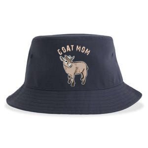 Cute Goat Mom Illustration Lovers Gifts Owner Farmer Gift Sustainable Bucket Hat