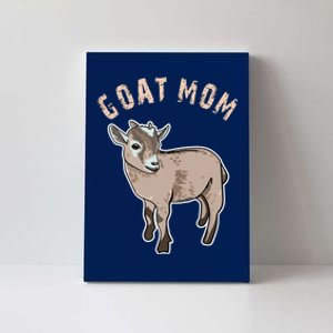 Cute Goat Mom Illustration Lovers Gifts Owner Farmer Gift Canvas