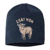 Cute Goat Mom Illustration Lovers Gifts Owner Farmer Gift Sustainable Beanie