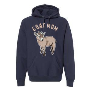 Cute Goat Mom Illustration Lovers Gifts Owner Farmer Gift Premium Hoodie