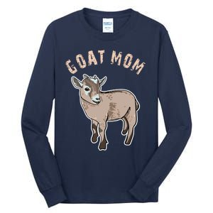 Cute Goat Mom Illustration Lovers Gifts Owner Farmer Gift Tall Long Sleeve T-Shirt