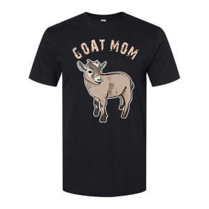 Cute Goat Mom Illustration Lovers Gifts Owner Farmer Gift Softstyle CVC T-Shirt