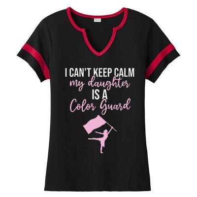 Color Guard Mom Dad Marching Band Colorguard Color Guard Ladies Halftime Notch Neck Tee