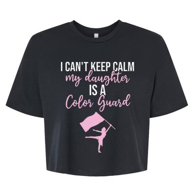 Color Guard Mom Dad Marching Band Colorguard Color Guard Bella+Canvas Jersey Crop Tee