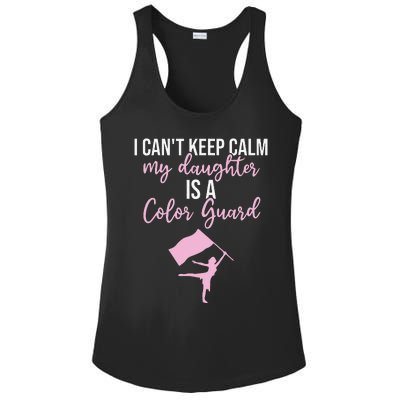 Color Guard Mom Dad Marching Band Colorguard Color Guard Ladies PosiCharge Competitor Racerback Tank