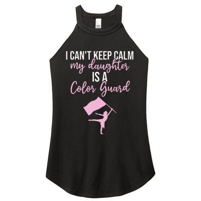 Color Guard Mom Dad Marching Band Colorguard Color Guard Women's Perfect Tri Rocker Tank