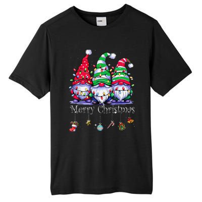 Cute Gnomes Merry Christmas Light Family Gnome Xmas Matching Tall Fusion ChromaSoft Performance T-Shirt