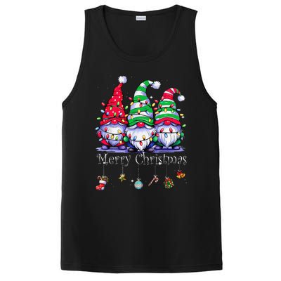 Cute Gnomes Merry Christmas Light Family Gnome Xmas Matching PosiCharge Competitor Tank