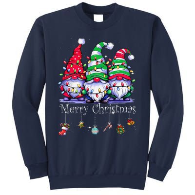 Cute Gnomes Merry Christmas Light Family Gnome Xmas Matching Sweatshirt