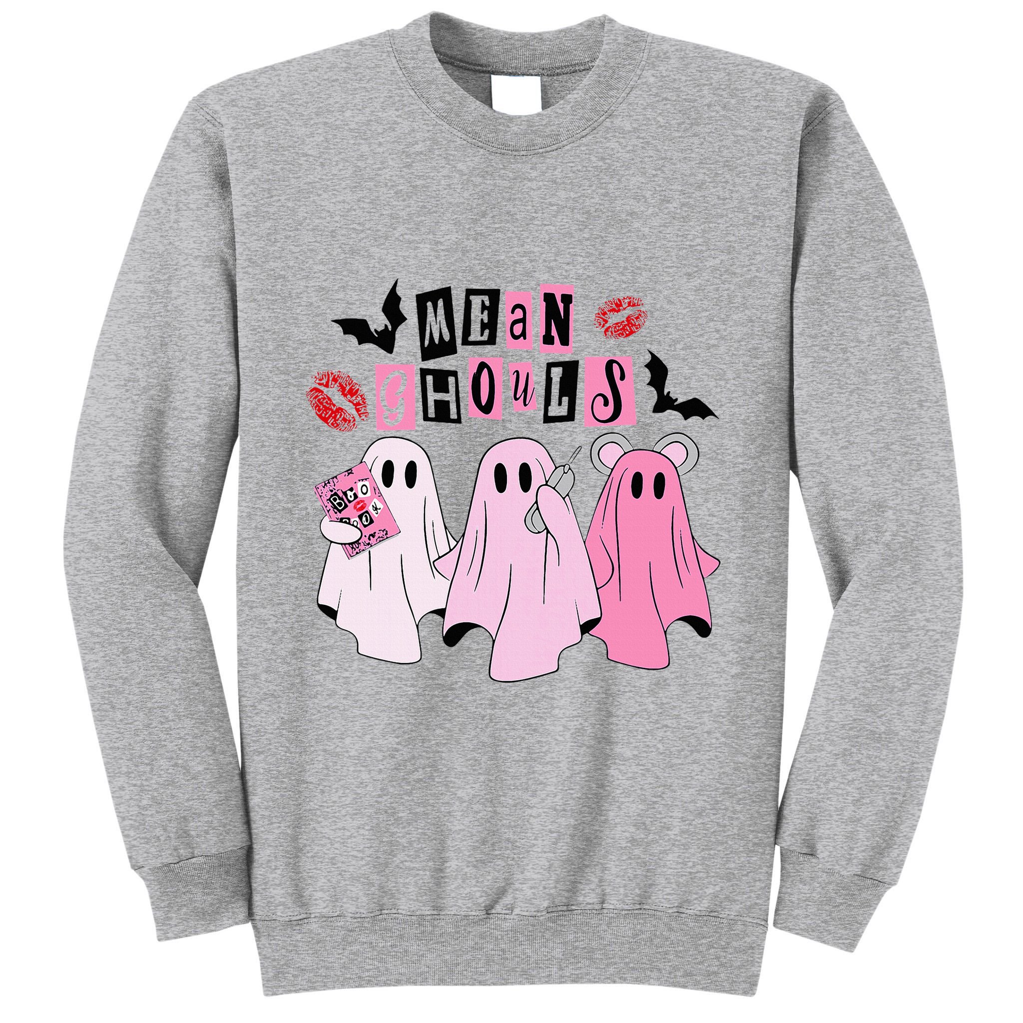 Cute Ghost Mean Ghouls Funny Halloween Costume Spooky Season Tall Sweatshirt