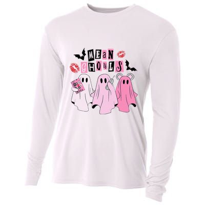 Cute Ghost Mean Ghouls Funny Halloween Costume Spooky Season Cooling Performance Long Sleeve Crew