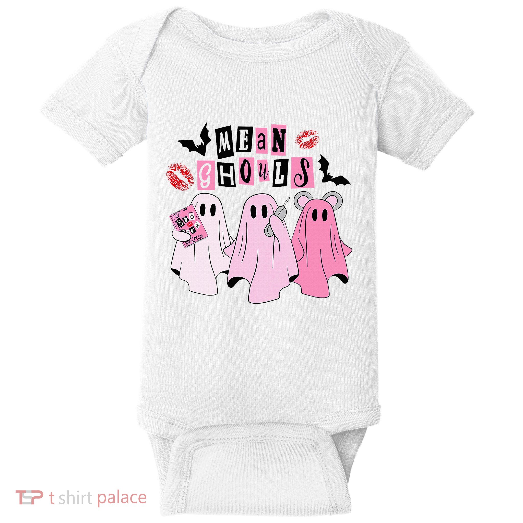 Cute Ghost Mean Ghouls Funny Halloween Costume Spooky Season Baby Bodysuit