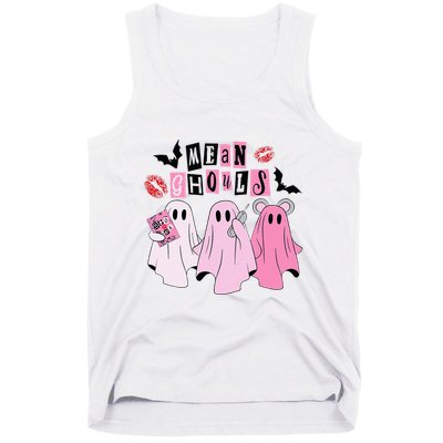 Cute Ghost Mean Ghouls Funny Halloween Costume Spooky Season Tank Top