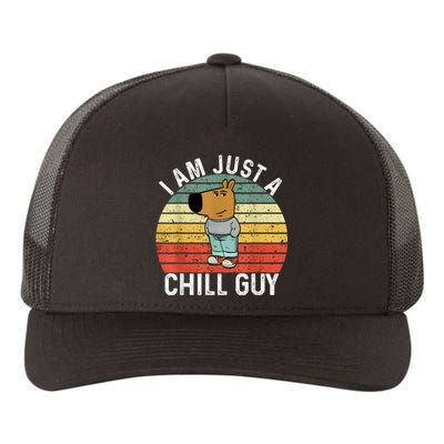 Chill Guy Meme Dog Cool Internet Statement Yupoong Adult 5-Panel Trucker Hat