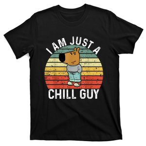 Chill Guy Meme Dog Cool Internet Statement T-Shirt