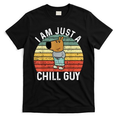 Chill Guy Meme Dog Cool Internet Statement T-Shirt