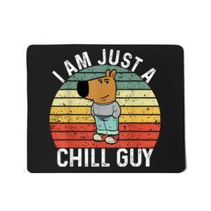 Chill Guy Meme Dog Cool Internet Statement Mousepad