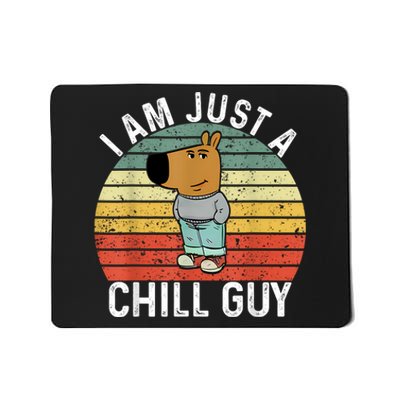 Chill Guy Meme Dog Cool Internet Statement Mousepad