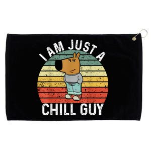 Chill Guy Meme Dog Cool Internet Statement Grommeted Golf Towel