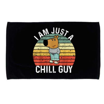 Chill Guy Meme Dog Cool Internet Statement Microfiber Hand Towel