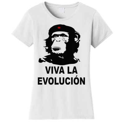 Che Guevara Monkey Revolution Viva la evolucion evolution Women's T-Shirt